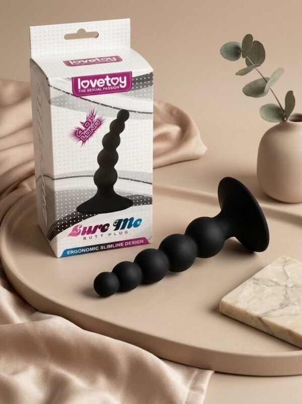 lure-me-2 Korek analny perełkowy Lure Me – silikonowy