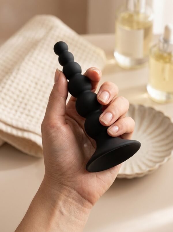 lure-me-5 Korek analny perełkowy Lure Me – silikonowy