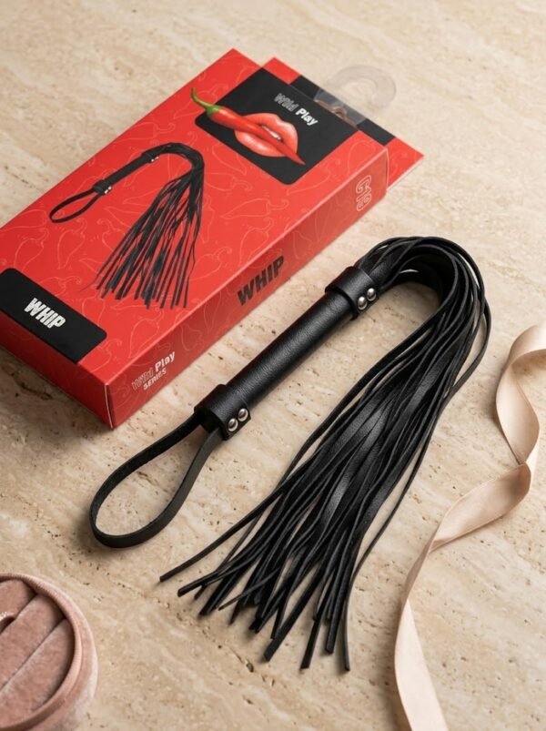 Pejcz BDSM Erospace Wild Play – ekoskóra, 75 cm