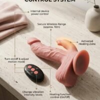 Podgrzewany wibrator króliczek z pchnięciami i rotacją (Natural Play D7)